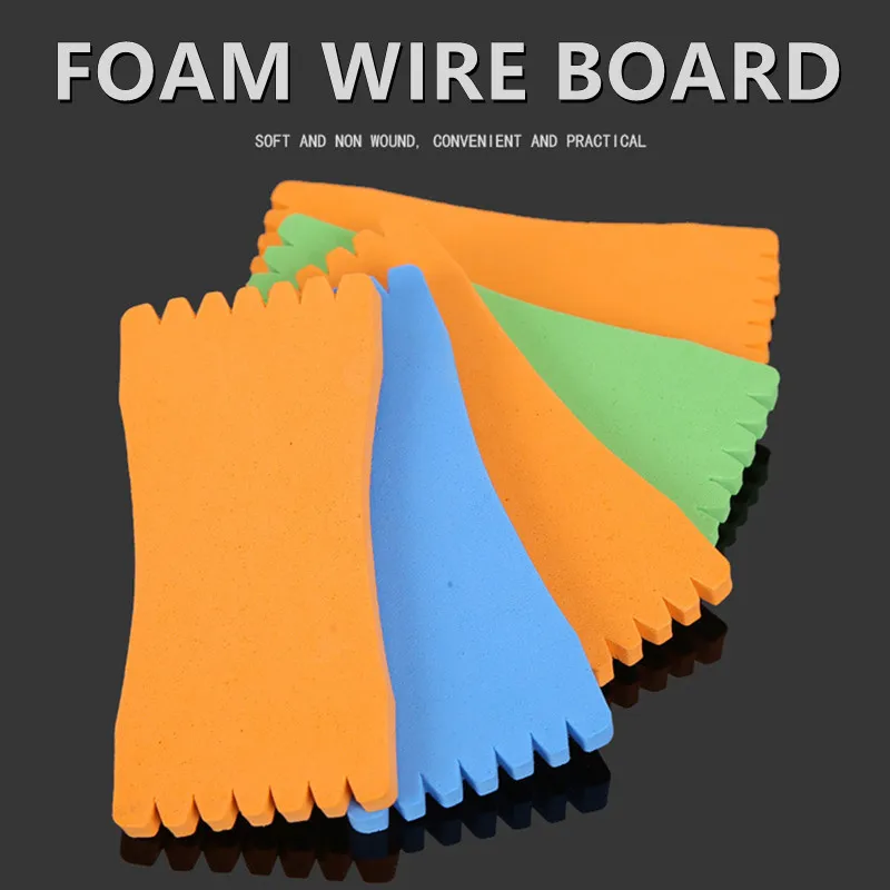 

10pcs EVA Foam Fish Winding Storage Boards Line Fishing Lure Trace Wire Holders Carps Crucian Plate Hook Tackle Storage