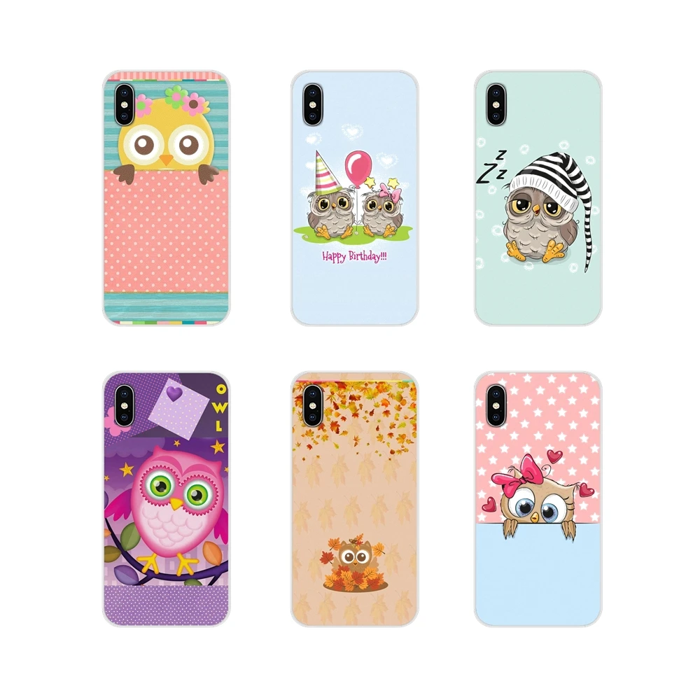 Аксессуары чехлы для телефонов милые Мультяшные совы Samsung Galaxy A3 A5 A7 A9 A8 Star A6 Plus 2018
