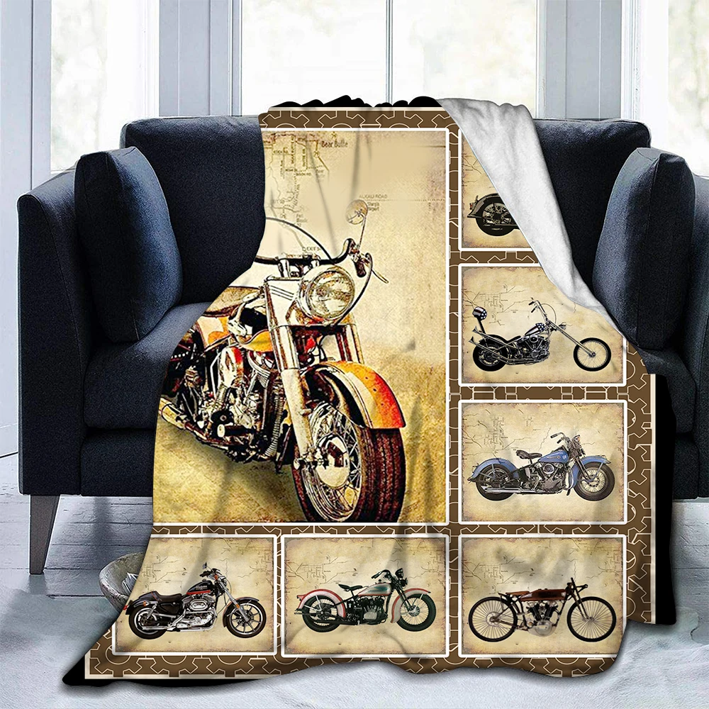 

Motorrad Decke Super Weiche Flanell Werfen Decken für Bett Sofa und Couch Kühlen Motorrad Geschenke Leichte Warme Decken