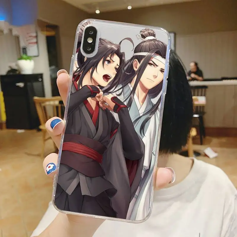 

Mo Dao Zu Shi Anime cute Phone Case Transparent soft For iphone 5 5s 5c se 6 6s 7 8 11 12 plus mini x xs xr pro max