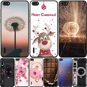 phone bags cases for huawei honor 6 6 plus 6a 6c 6c pro 6x case cover fashion marble inkjet painted shell bag free global shipping