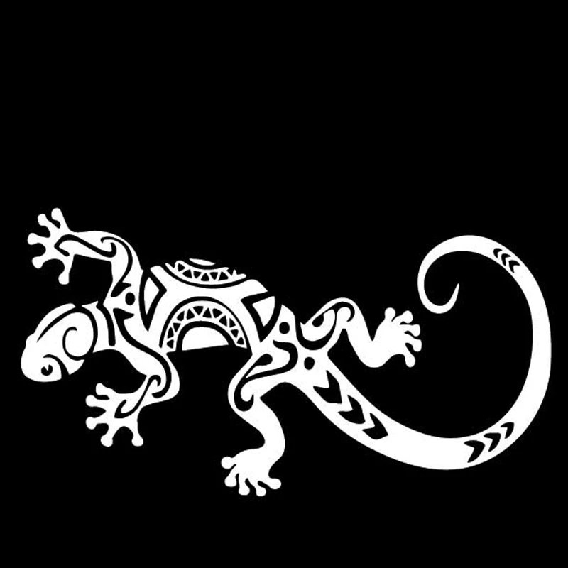 

Gecko Car Sticker Bumper Creative Decoration Pattern Vinyl Decal Black/Silver 16.7CM*9.1CM