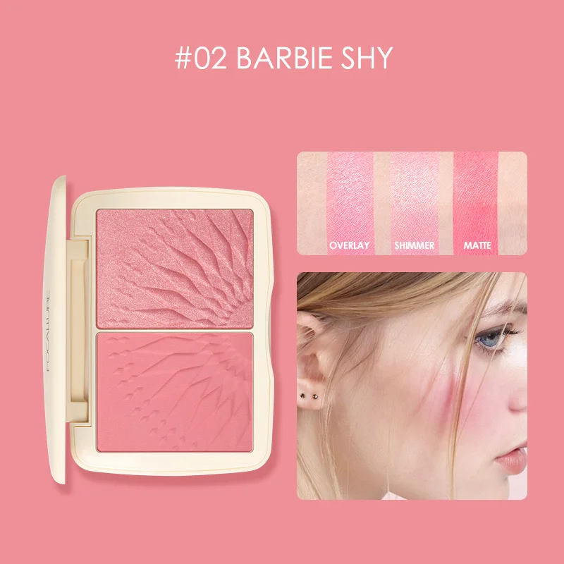 

Blush Maquiagem Colorete Powder Matte Shimmer Bronzer Highlighter Palette Professional Cheek Makeup Blusher Palette