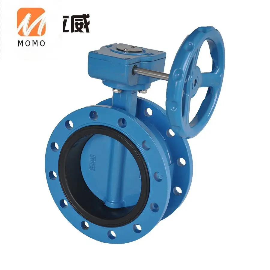 

double flange butterfly valve with nylon coating for pipe and fitting