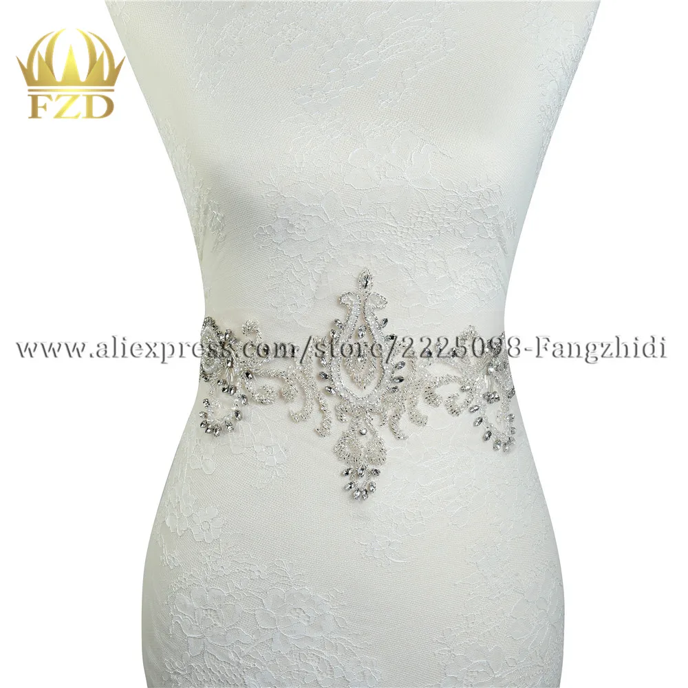 (5 шт.) ручная работа шитье стразами жемчугом и бусинами патчи на талии большие