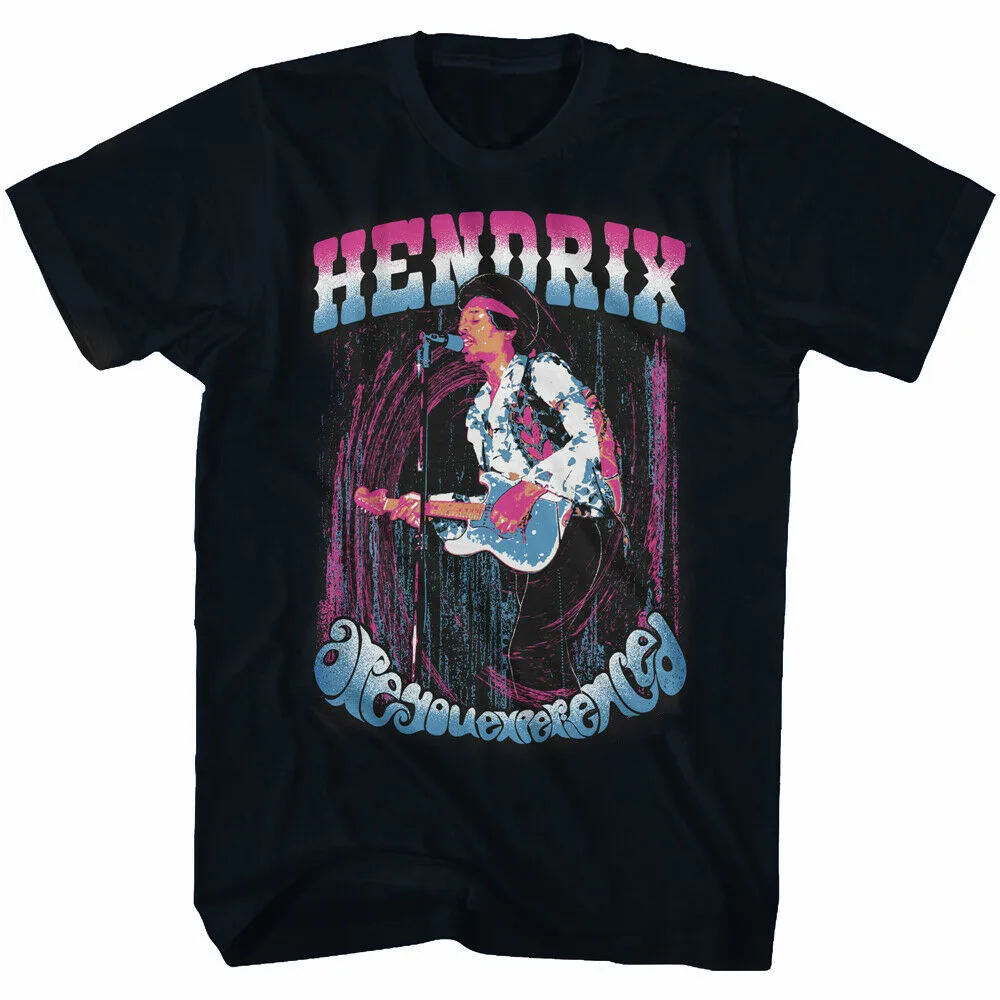 Jimi Hendrix игра на гитаре вы опытный взрослый Футболка рок музыка | Мужская одежда