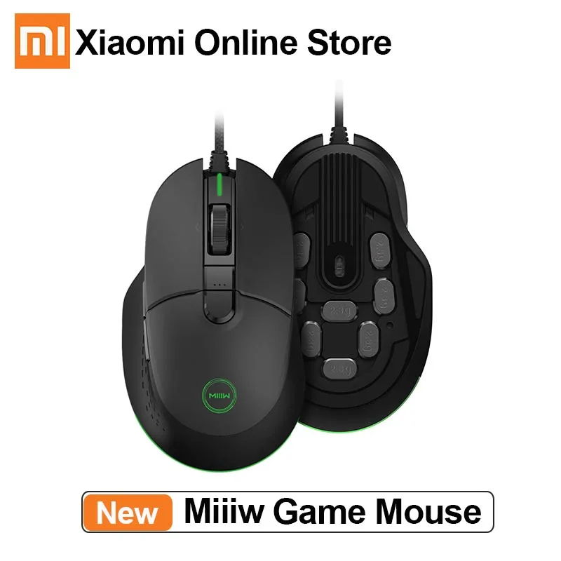 Xiaomi Miiiw 700G Проводная игровая мышь USB 6 программируемых кнопок 7200 dpi цветная RGB с подсветкой компьютерная игровая мышь для геймера