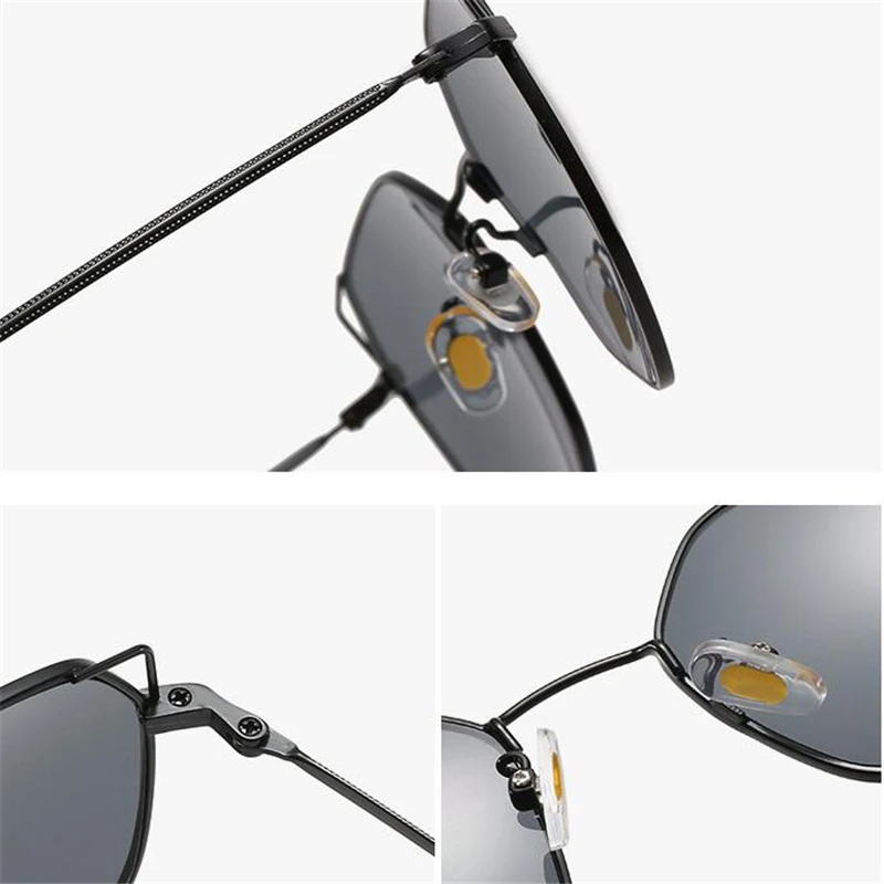 

Metal Cat Ears Nearsighted Sunglasses Women Fashion Sunshade Anti-glare Resin Lens Steampunk Myopic Sun Glasses -0.5 -1.0 To -6