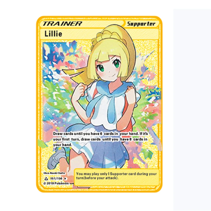 Покемон карты золото металл аниме тренер Марни японская версия игры Коллекция