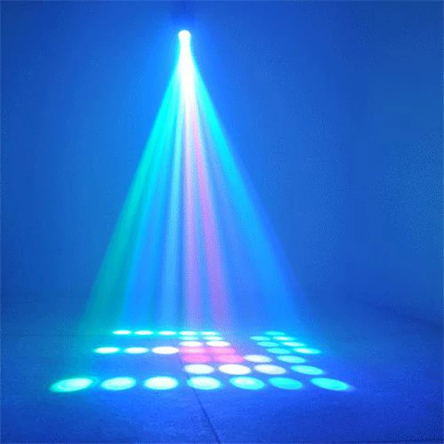 64/128LEDs Double Head Airship RGBW Pattern Stage Effect Lighting Projector DJ Disco Party Led Lights for Xmas 5