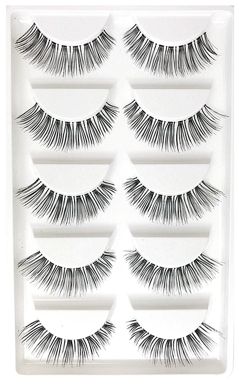 CLOTHOBEAUTY 5 пар накладных ресниц, тонкие накладные ресницы для наращивания ручной работы, натуральные мягкие невидимые ресницы, длинный толстый многоразовый макияж
