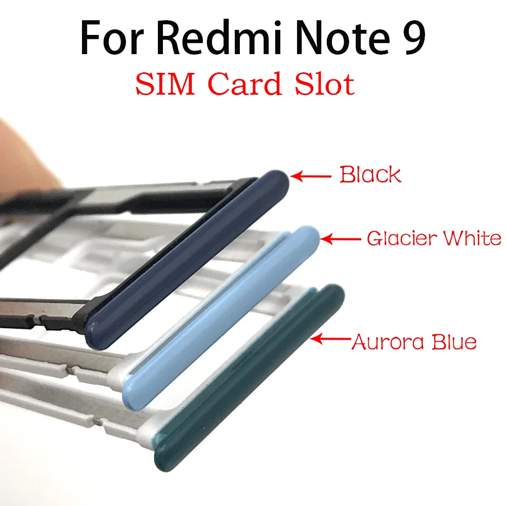 Новый держатель слота для SIM-карты Xiaomi Redmi Note 7 9 9s 10 Pro запасные части | Мобильные