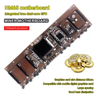 mining motherboard frame rig hm65847 integrated cpu btc minger 8 card slots ddr3 memory for rx580 1660 3080 3090
