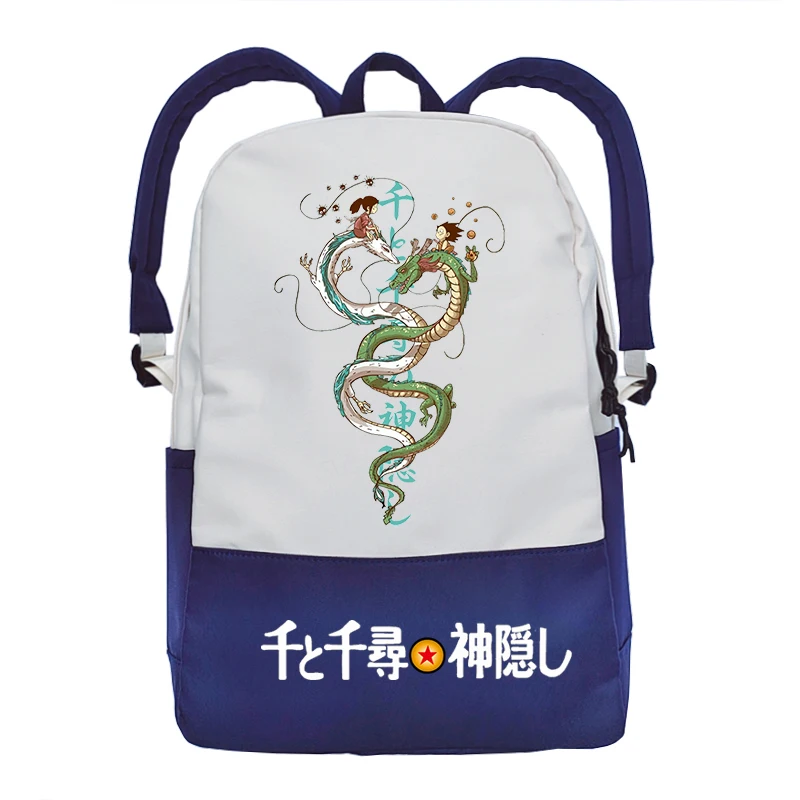 

Рюкзак унисекс с рисунком аниме «Призрачный дракон» для подростков, дорожный милый студенческий портфель для ноутбука, модный