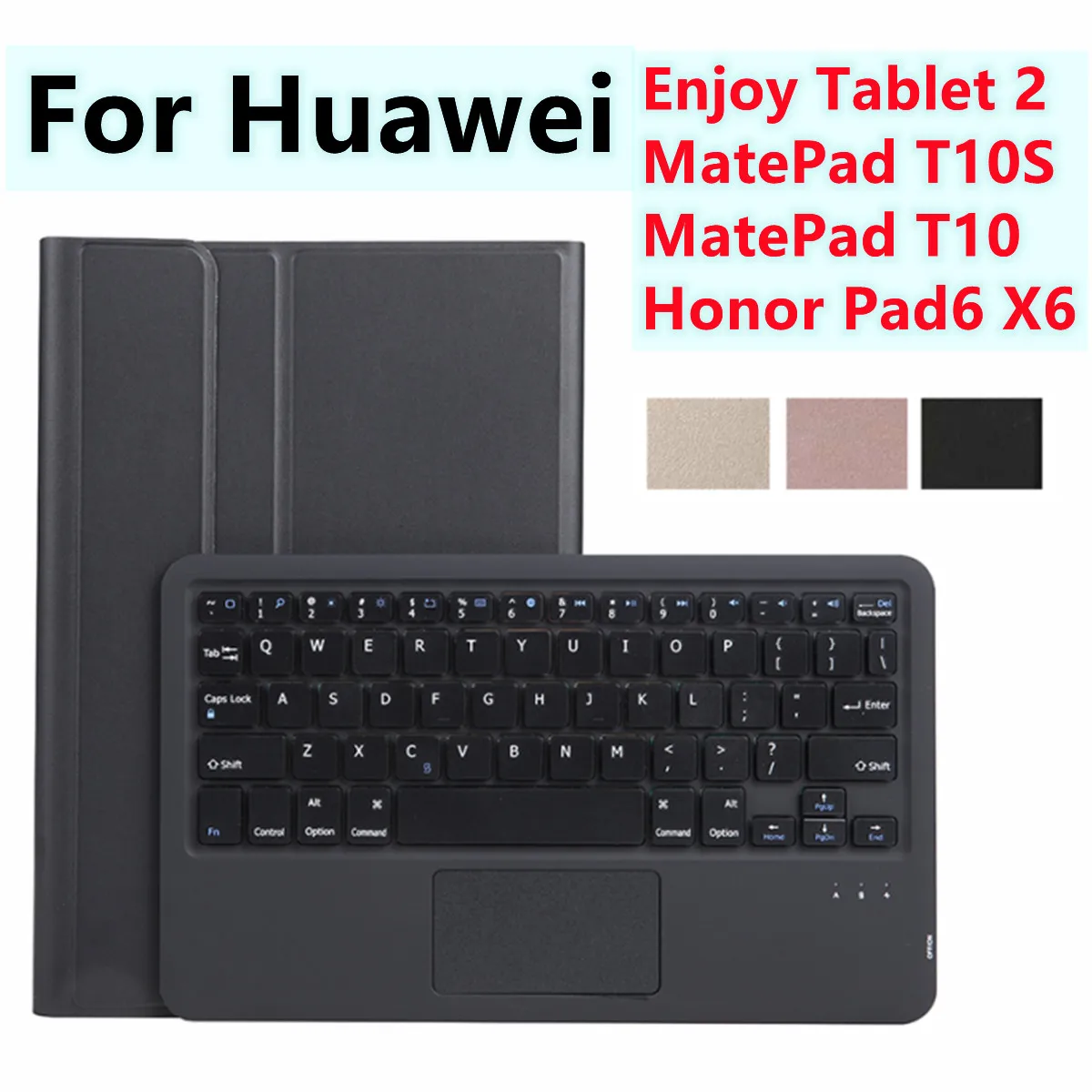 

For Huawei MatePad T10S T10 Enjoy Tablet 2 10.1'' Honor Pad 6 X6 2020 Touchpad Bluetooth Keyboard Ultrathin Leather Case Cover