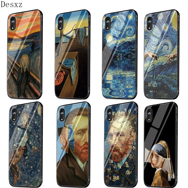 Стеклянный чехол для телефона из ТПУ стекла Apple iPhone 5 5S SE 6 6S 7 8 Plus XR X XS максимальный