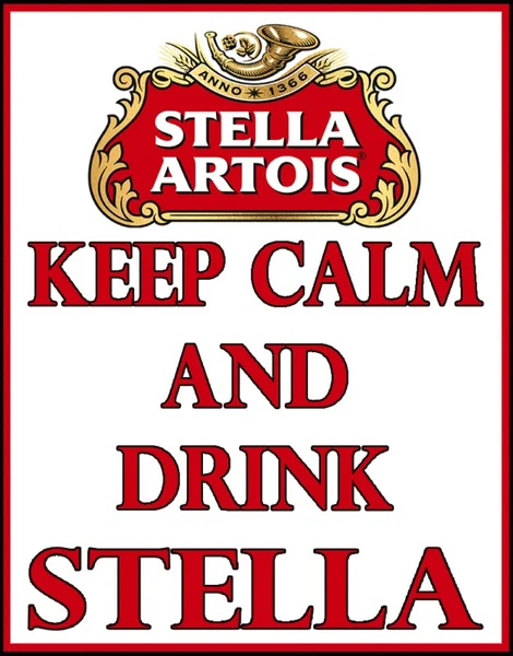 

Keep Calm and Drink Stella Service Metal Tin Sign Poster Wall Plaque