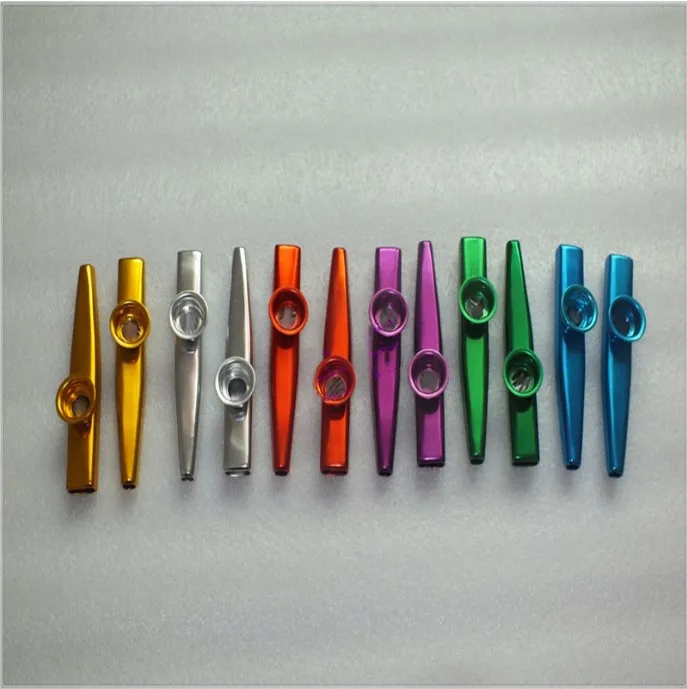 Простой дизайн легкий kazoo алюминиевый сплав металл для гитарного инструмента музыкальный инструмент для любителей музыки 122x26x20 мм