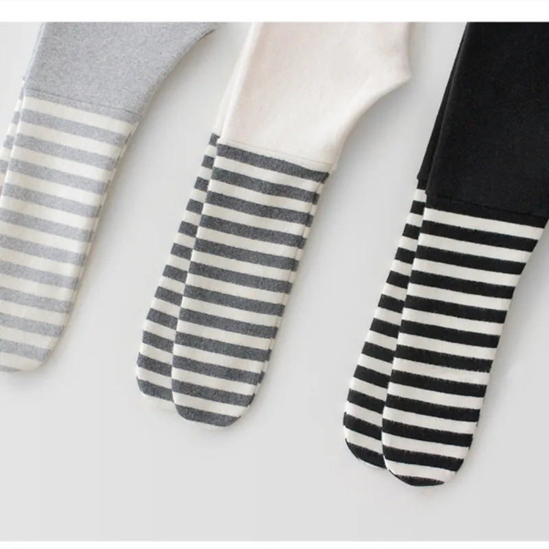 Детские леггинсы штаны в полоску сезон зима-весна хлопковые для новорожденных