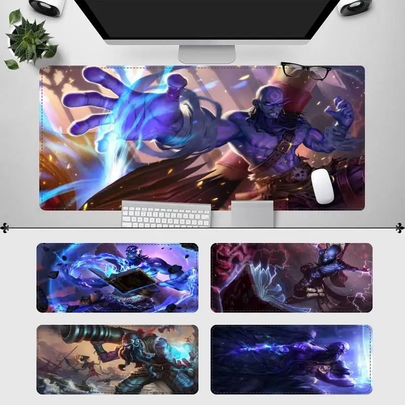 

Big Promotions League Of Legends Ryze Gaming Mouse Pad PC Laptop Gamer Mousepad Anime Antislip Mat Keyboard Desk Mat For LOL
