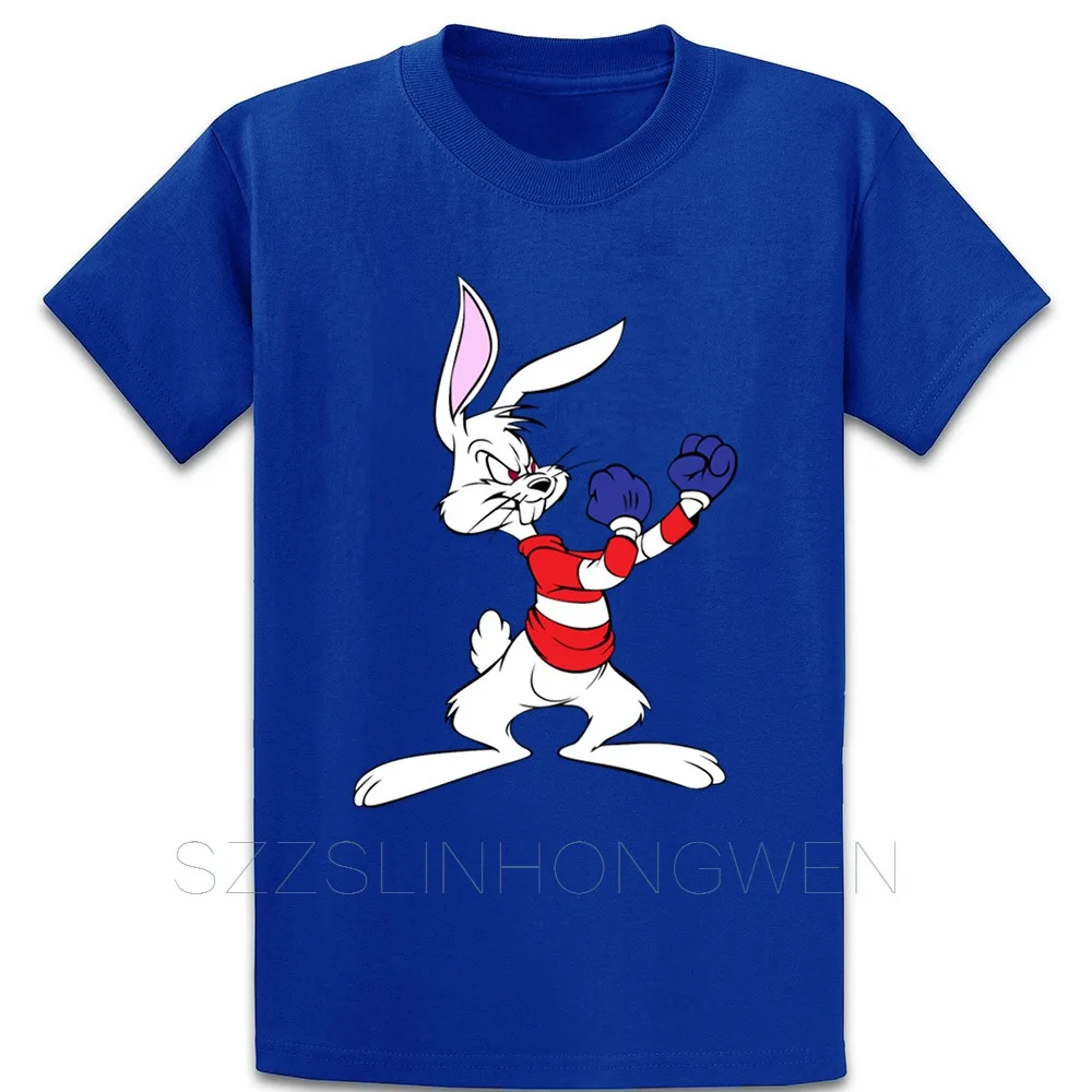 Bucks Bunny Boxing T Shirt Cotton Kawaii Sunlight Round Neck Summer Style Building Customized Cool | Мужская одежда