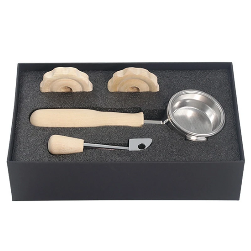 

Coffee Machine Handle for Welhome 330 Espresso Stainless Steel Solid Wood Coffee Machine Modification Accessories