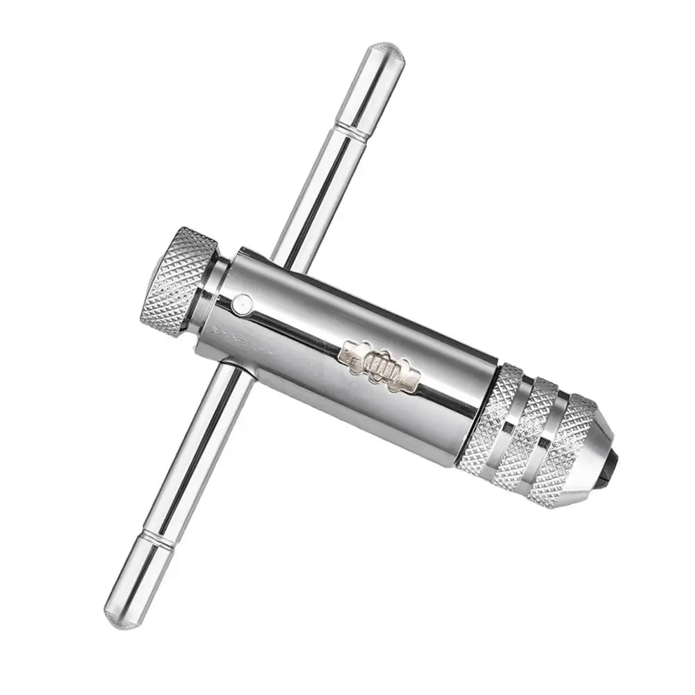 

M3-M8 / M5-M12 Adjustable T-Handle Ratchet Tap Wrench Machine Screw Thread Machinist Hand Screw Driver Tool