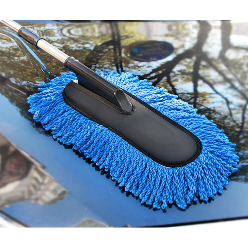 Щетка для чистки автомобиля пинцет с длинной ручкой удаления пыли и мытья |