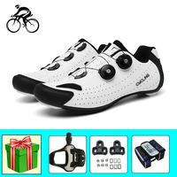 road cycling sneakers add pedals breathable self locking bicicleta triatlon unisex riding bicycle shoes outdoor racing footwear