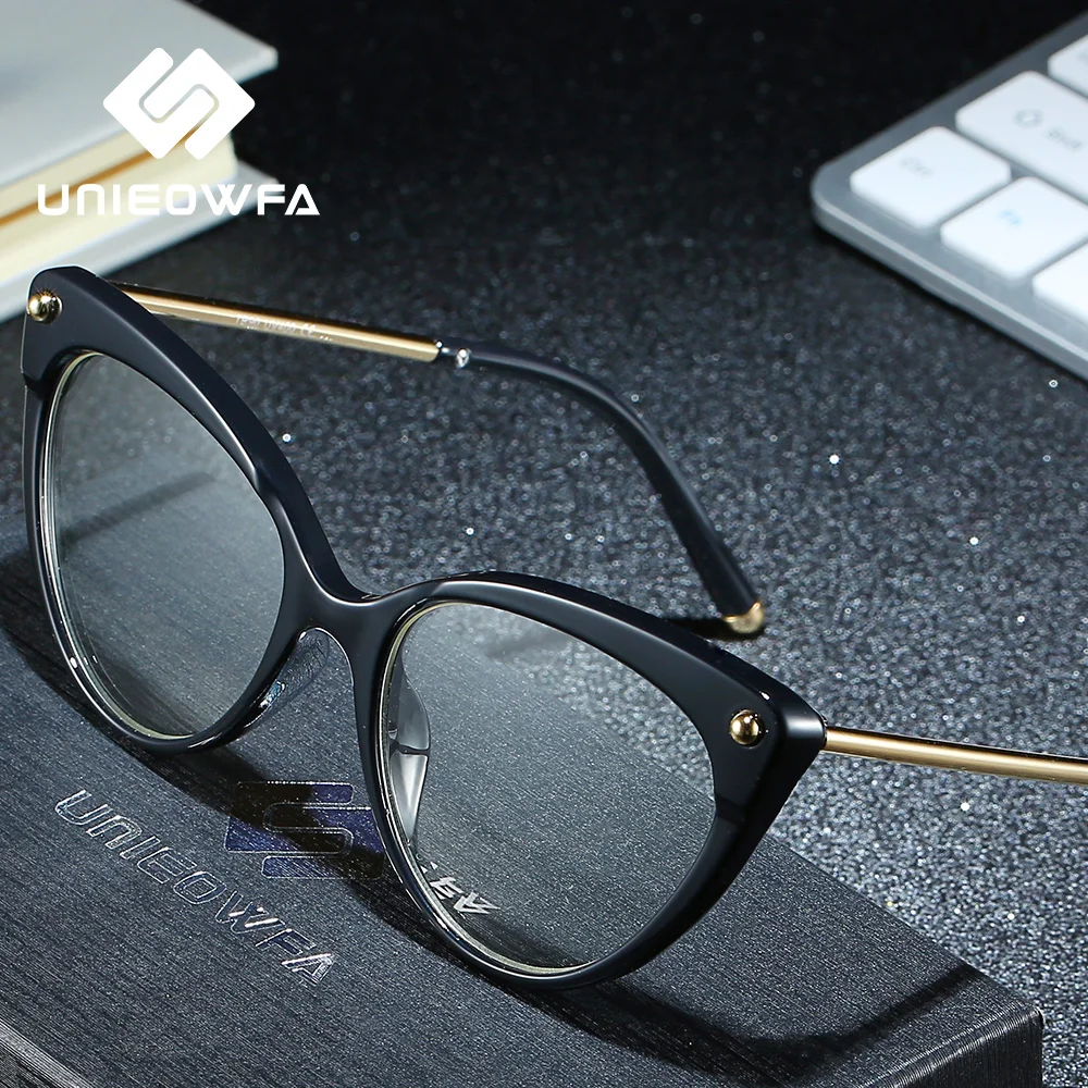 Оправа для очков кошачий глаз TR90 женская оптическая ретро оправа большая