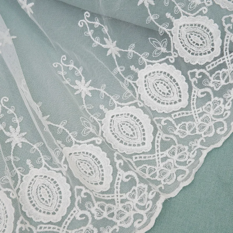 sewing accessories african lace fabric 2yards'lot for garments diy handmade craft ribbon dress Decoration supplies white | Дом и сад