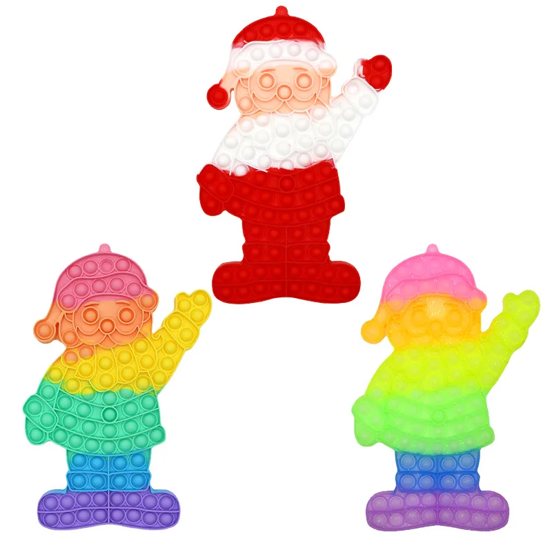

31 см игрушки-антистресс с Санта-Клаусом, сжимаемые игрушки, игрушки для детей, сжимаемые сенсорные антистрессовые игры, ручной фиджет с прос...
