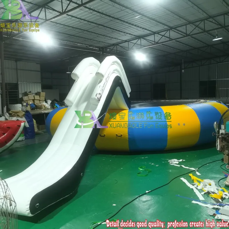 Надувные горки для яхты надувные замки прыжков водная горка вечерние