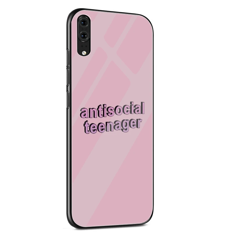 Каллиграфический шрифт закаленное стекло чехол для телефона Samsung A10 A20 A30 A40 A50 A60 A70