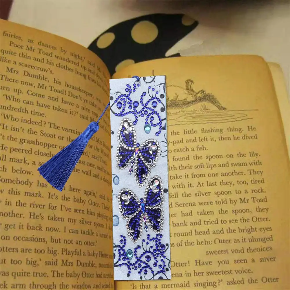 Алмазная картина Закладка сделай сам в форме алмазной живописи кожаная