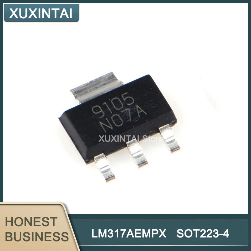 

50Pcs/Lot LM317AEMPX LM317 NO7A IC REG LIN POS ADJ 1.5A SOT223-4