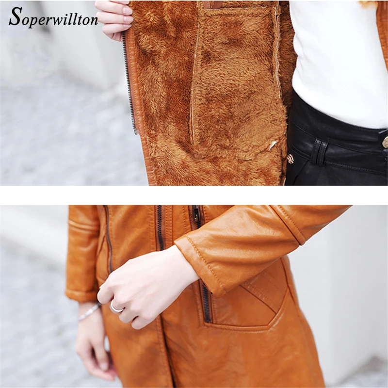 Кожаная женская куртка замшевое пальто для женщин 2019 зимнее из искусственной