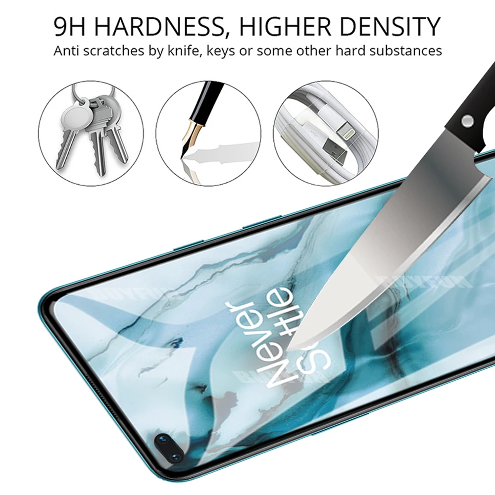 1-2 шт. 9H защита экрана из закаленного стекла для Oneplus Nord OnePlus 6 Защитное стекло One plus
