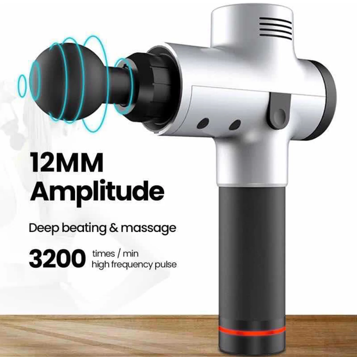 EMS массажный пистолет перезаряжаемый стимулятор мышц глубокая ткань