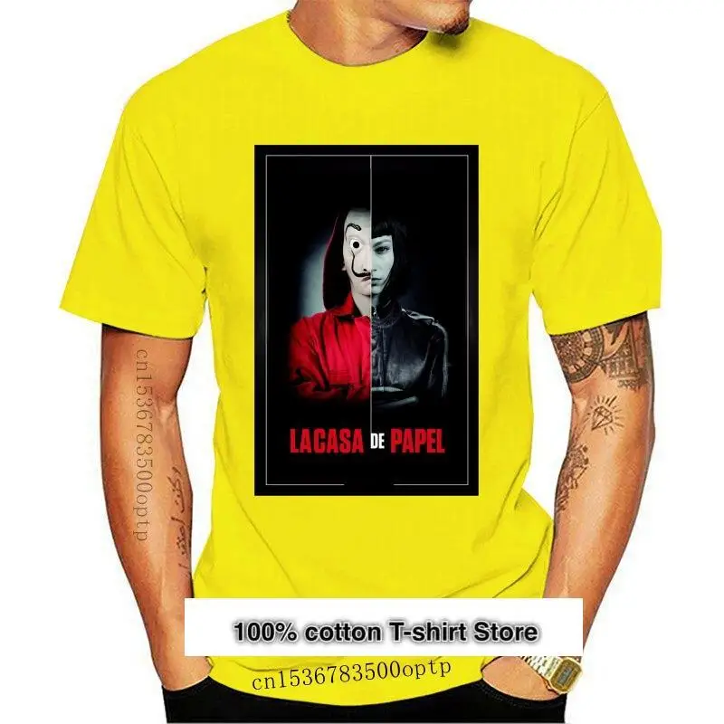 

Camiseta de ciao Bella de la casa de papel para hombre, Camiseta de talla grande, ropa de calle de verano