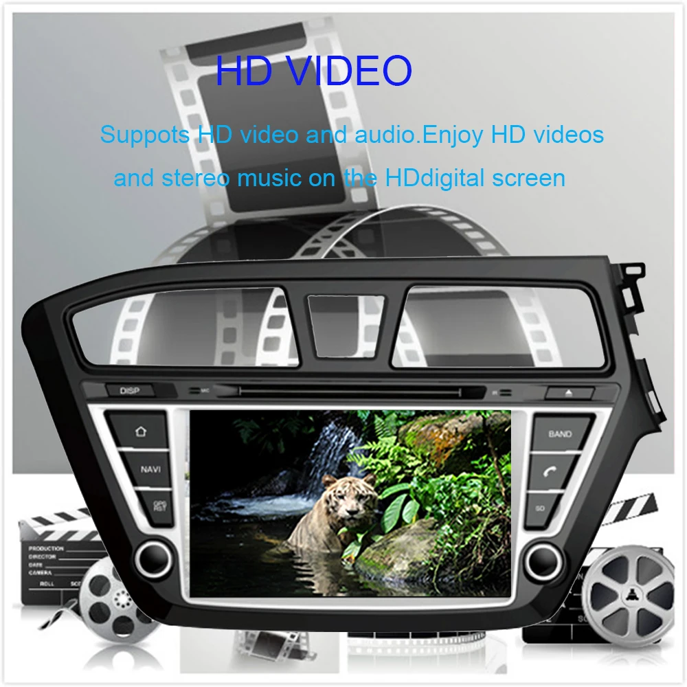 Автомобильный GPS-навигатор 8 дюймов Android 10 0 4 Гб + 64 ГБ для Hyundai I20 2014-2022
