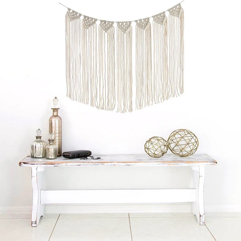 1 шт. рисово-белый гобелен ручной работы украшение интерьера многофункциональные