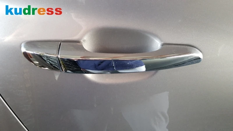 Для hyundai Tucson TL- углеродное волокно боковая Автомобильная дверная ручка Крышка отделка Молдинг Накладка наклейка аксессуары