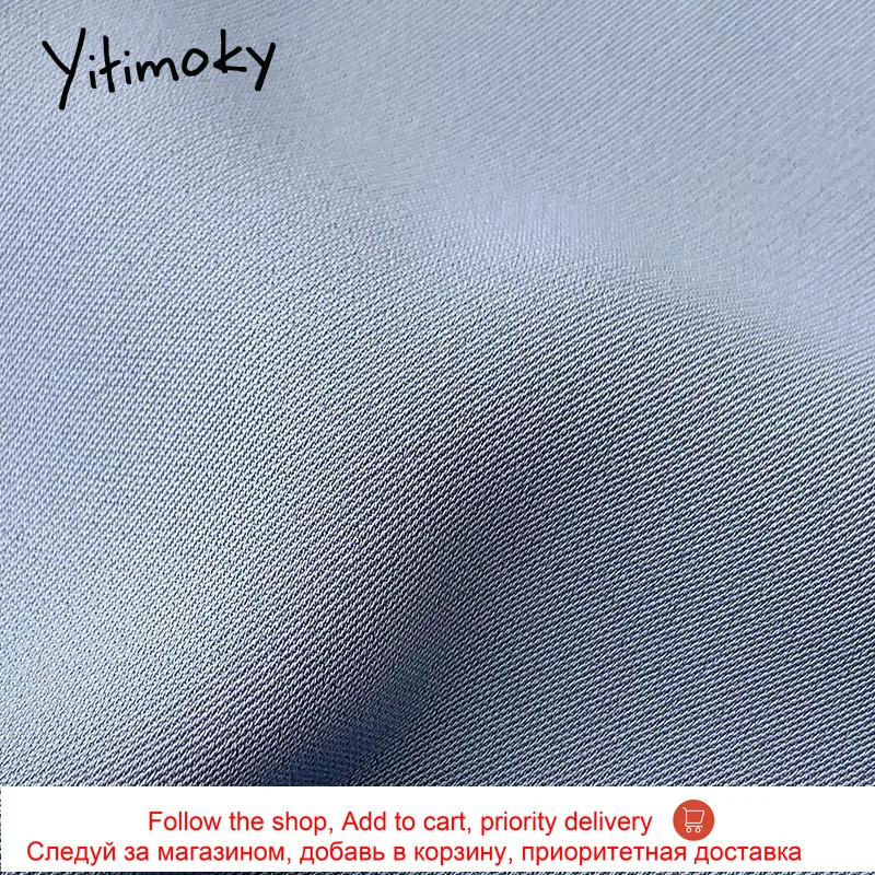 

Yitimoky Women Shirts 2021 Spring Summer New Korean Fashion Solid Bow long Sleeve Simply Style Casual Vintage Straight Blouse