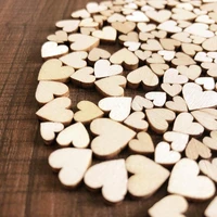 1pack wood slices discs wood heart love blank unfinished natural crafts supplies wedding ornaments christmas painting wedding