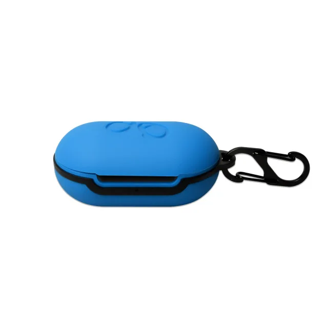 Blue Tonbux Мягкий силиконовый чехол с крючком для samsung Galaxy кожух с надписью «buds» наушники гибкие спортивные противоударные царапины гарнитура сумка - Цвет: Blue