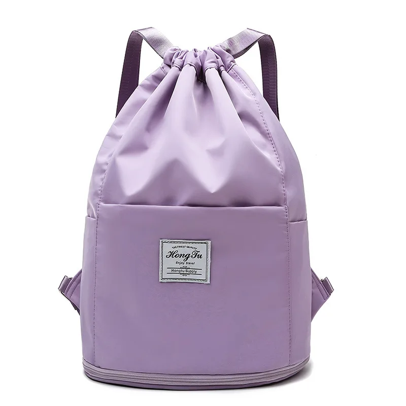2021New Drawstring Bag Waterproof Gym Fitness Bag Lightweight Outdoor Backpack For Women Training Travel Handle Handbag Yoga