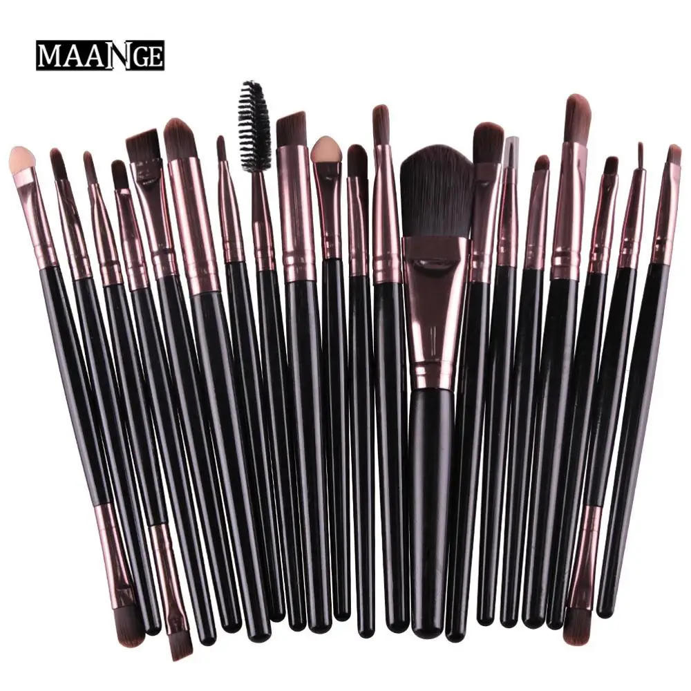 MAANGE 15/18/20Pcs Makeup Brushes Set Powder Foundation Blush Eye Shadow Blend Cosmetic Beauty Make Up Brush Tool Kit Maquiagem | Красота и