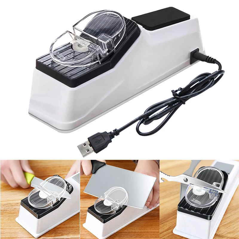 Точилка для ножей камень регулируемый по USB кухонного инструмента домашнего