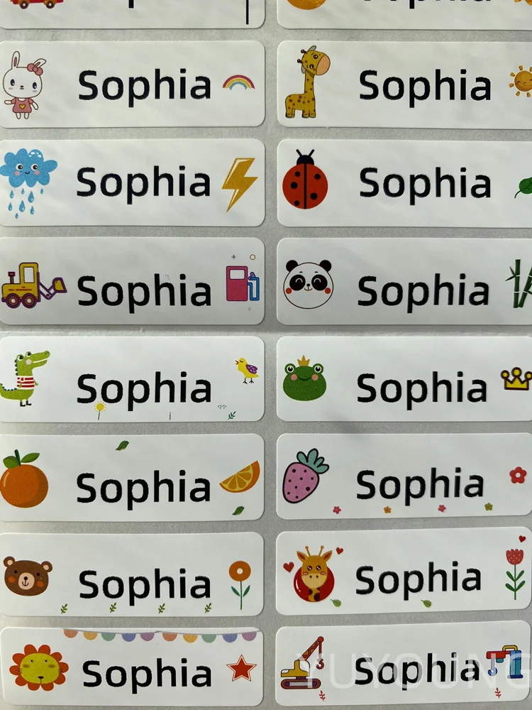 Наклейки с именем на заказ мультяшная наклейка водонепроницаемые